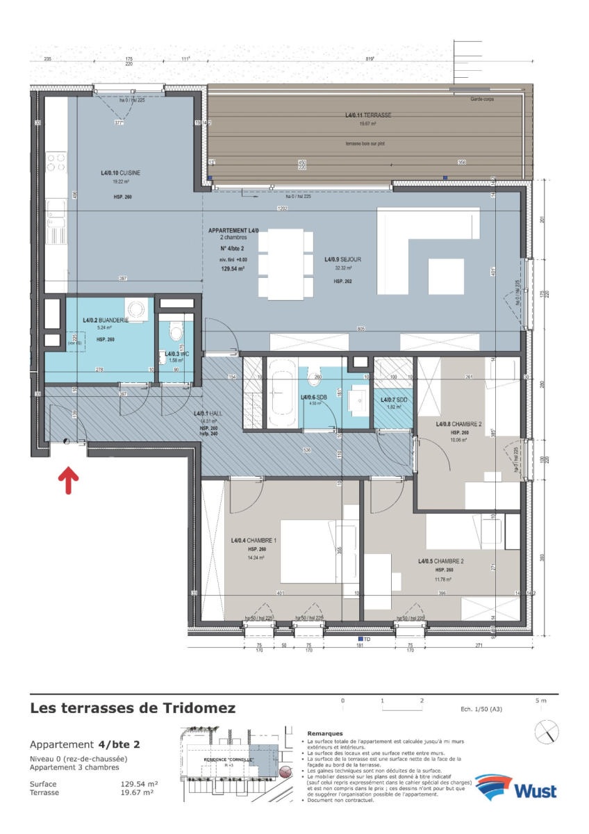 Galerie de Appartement de standing 3 chambres à louer dans la Résidence Corneille