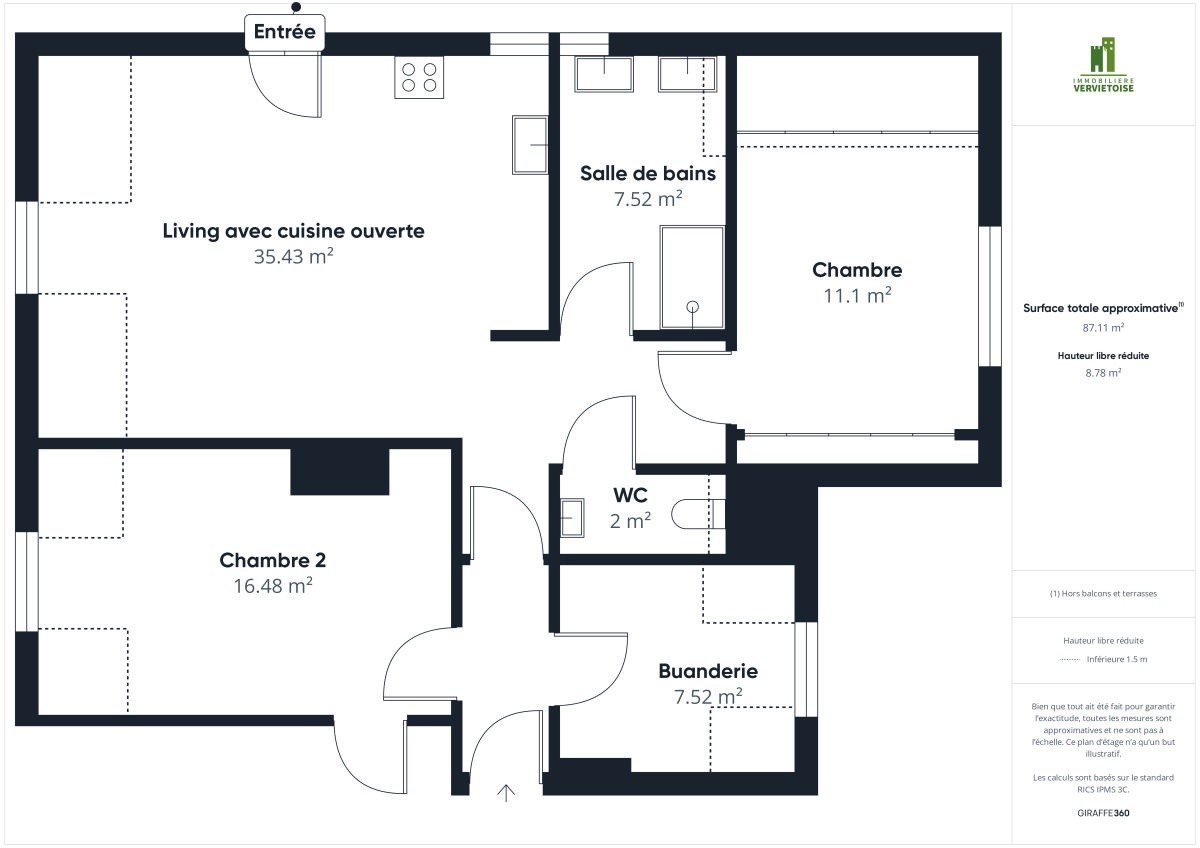 Galerie de Appartement deux chambres à louer à Saive