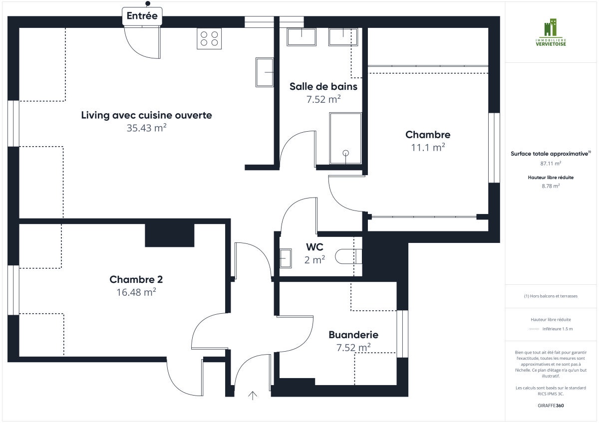 Galerie de Appartement deux chambres à louer à Saive