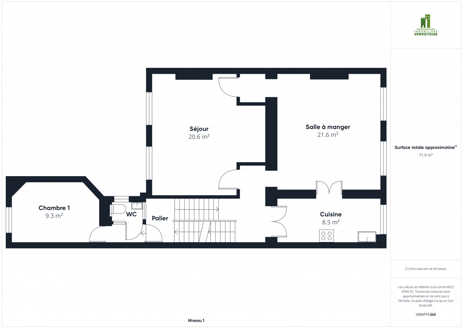 Galerie de Superbe duplex 2 chambres
