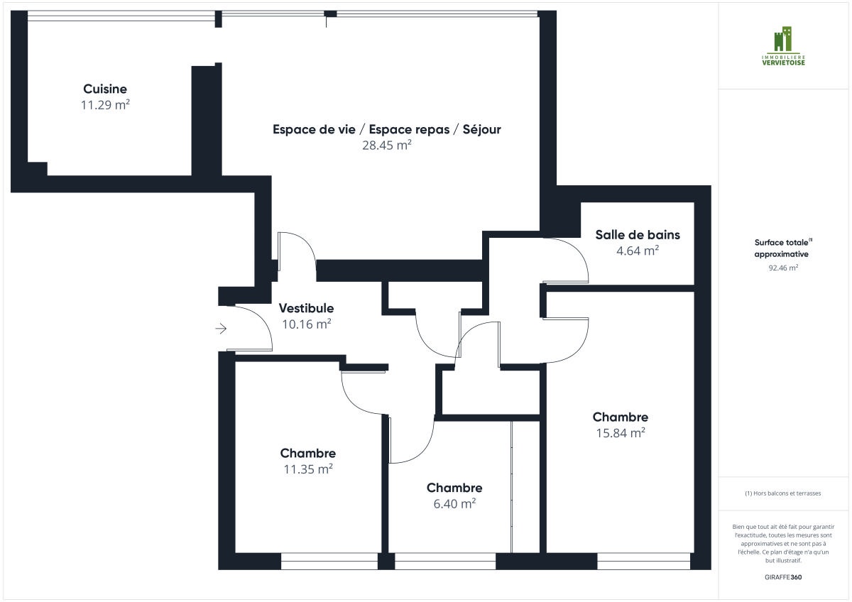 Galerie de A louer : appartement 3 chambres au cœur d'Heusy