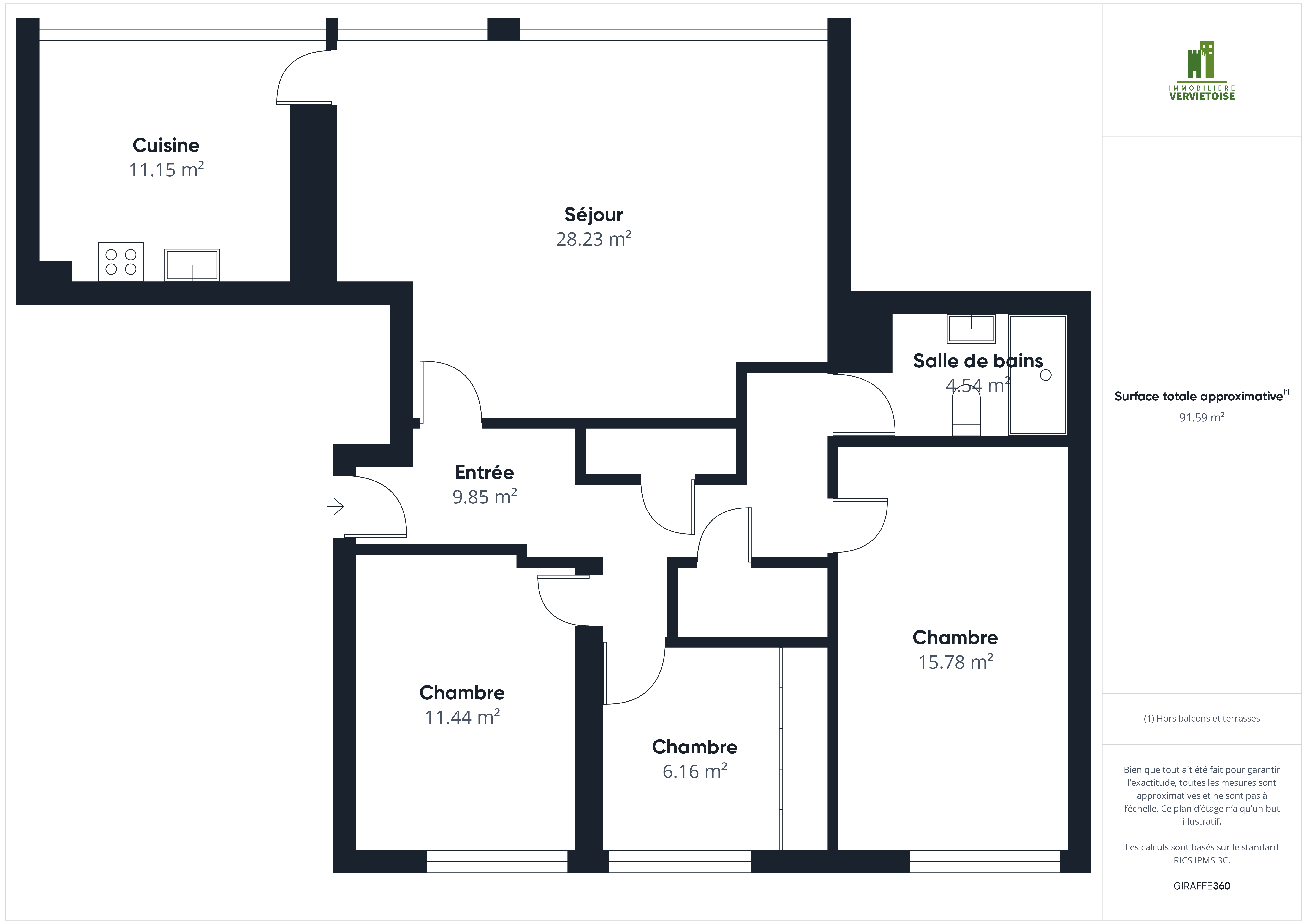 Galerie de A louer : appartement 3 chambres au cœur d'Heusy