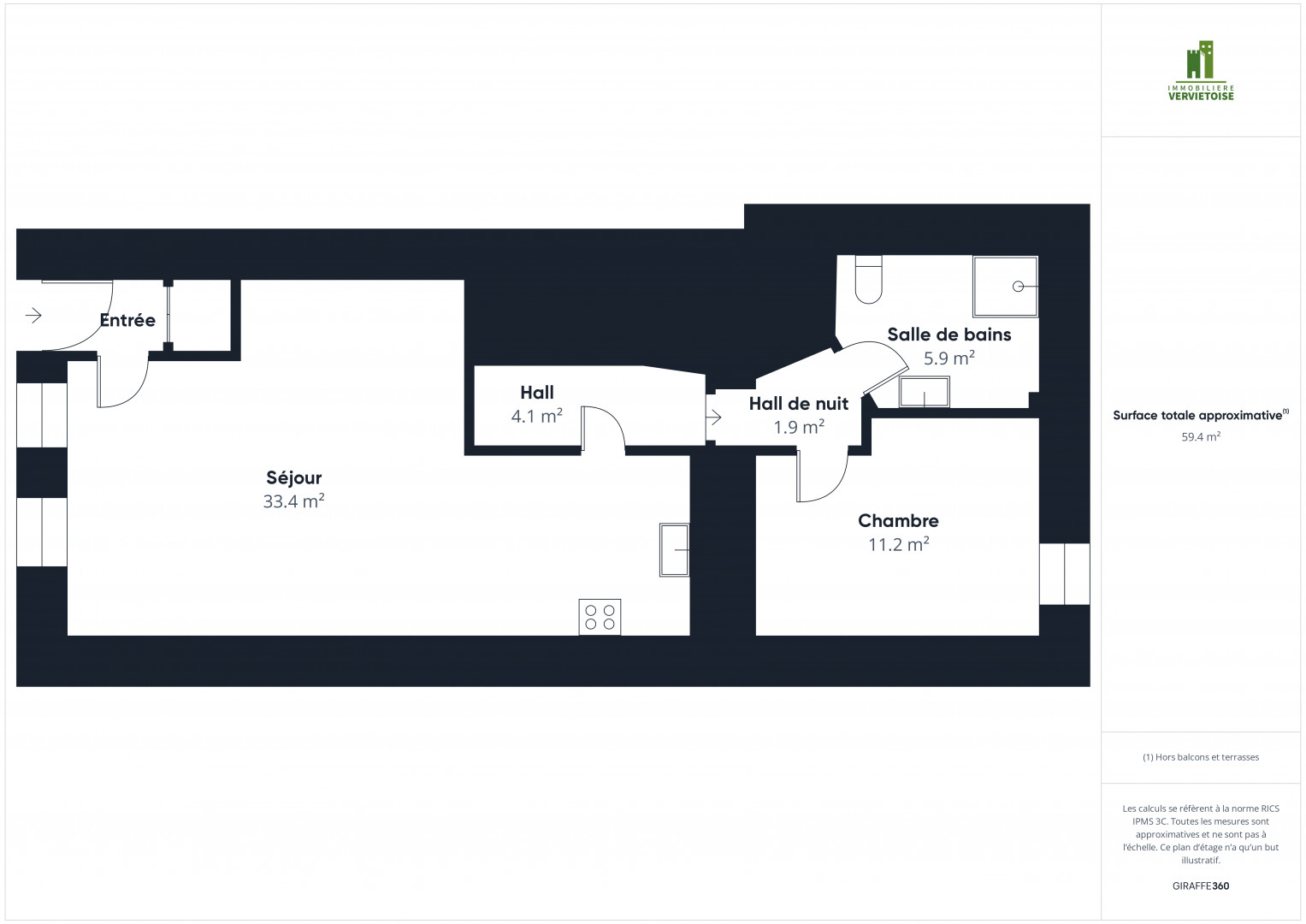 Galerie de Rez-de-chaussée 1 chambre à Fays