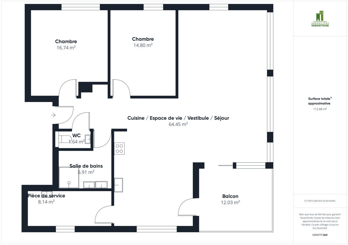 Galerie de Magnifique appartement à louer sur Jalhay
