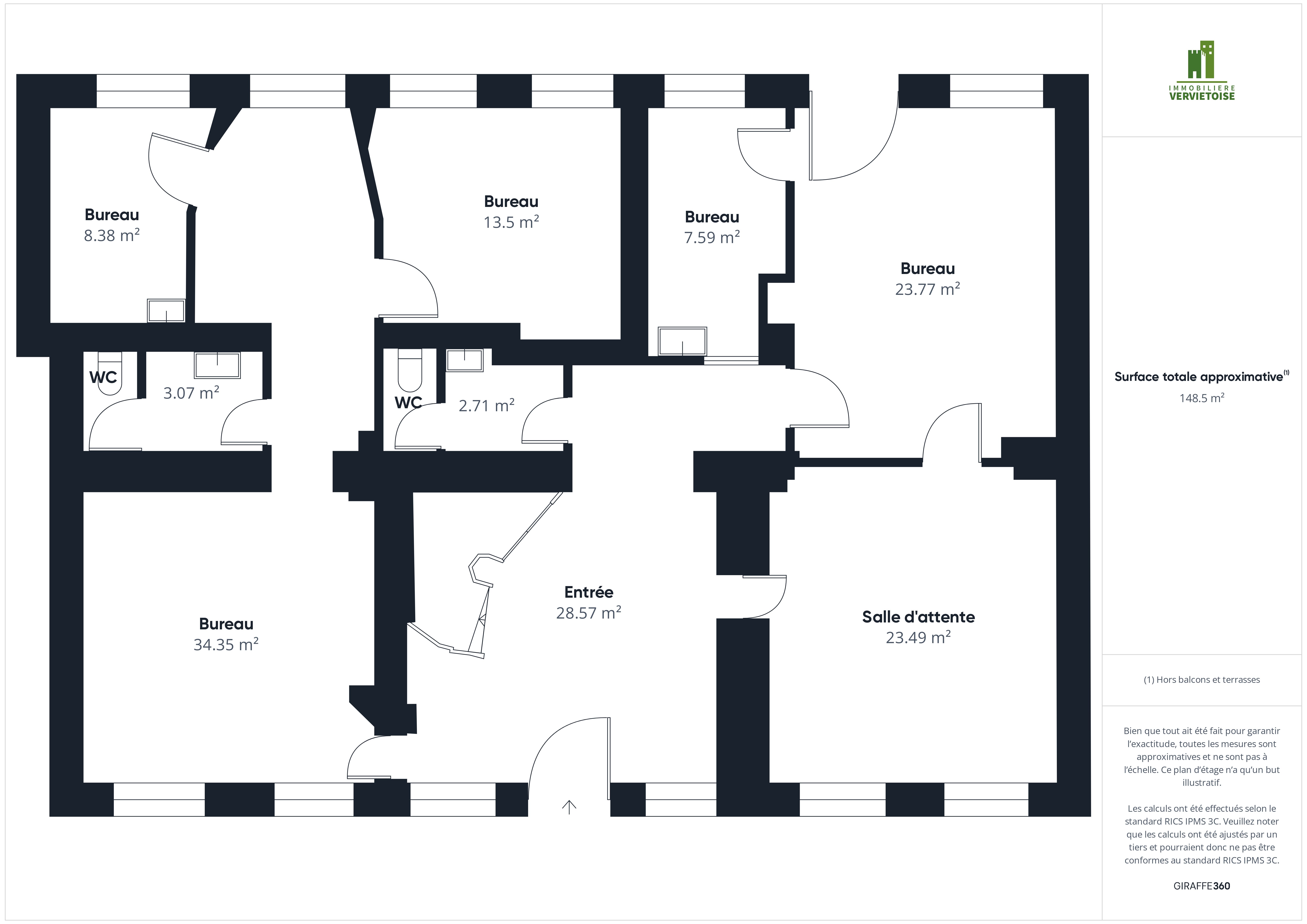 Galerie de Spacieuse surface de bureaux de 145² au cœur d'Heusy