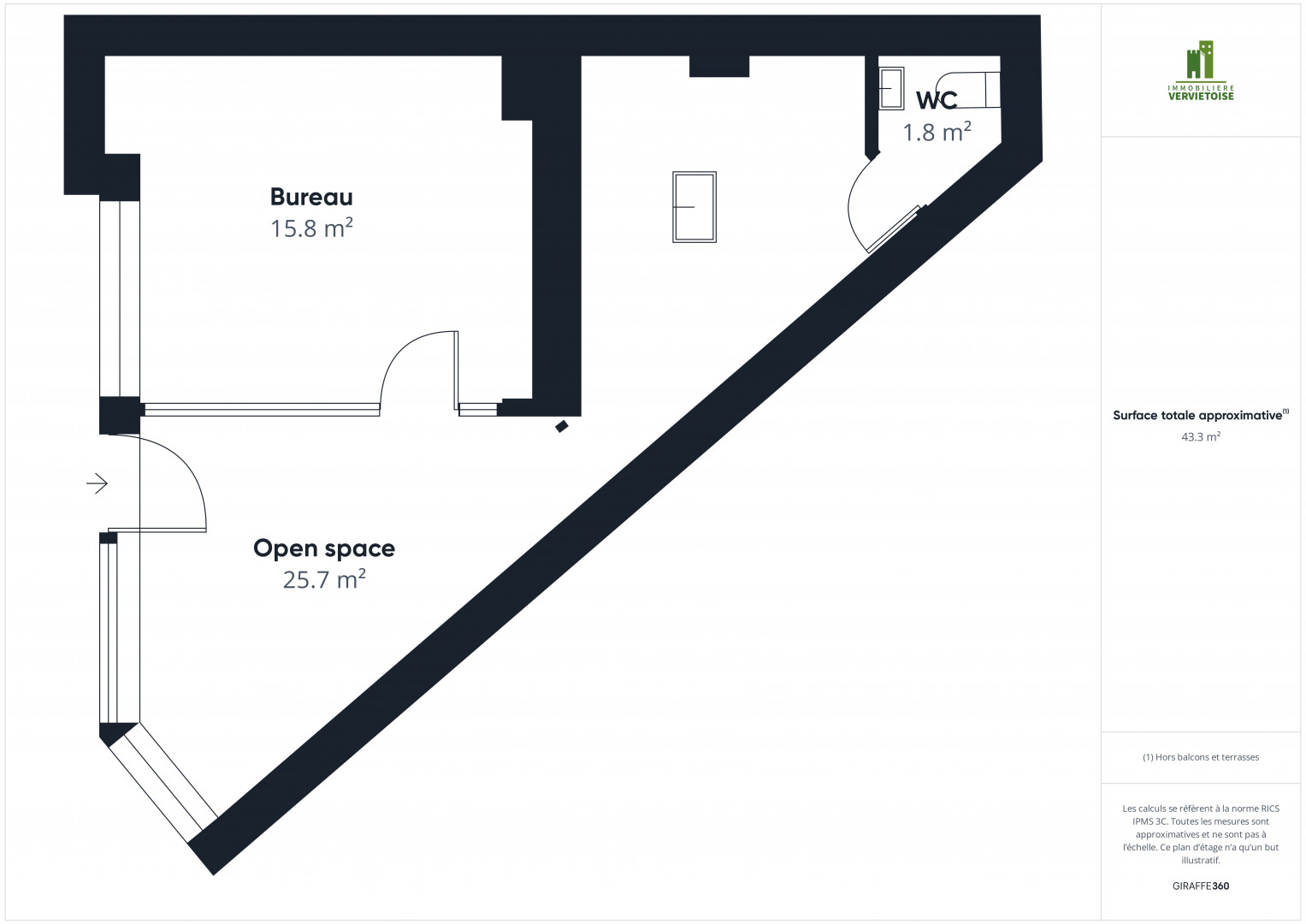 Galerie de Bureaux à louer à Tiège